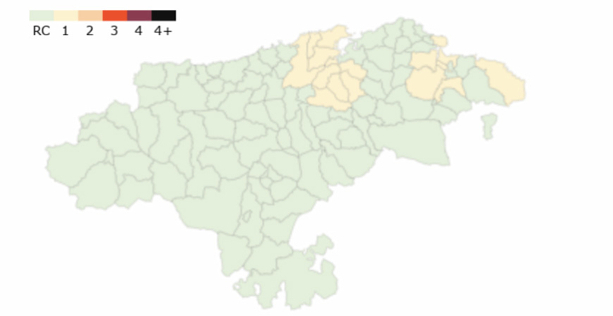 Campoo al completo ya se encuentra en riesgo controlado por covid