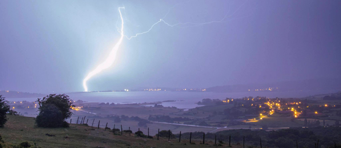 Campoo, en alerta amarilla por riesgo de tormentas