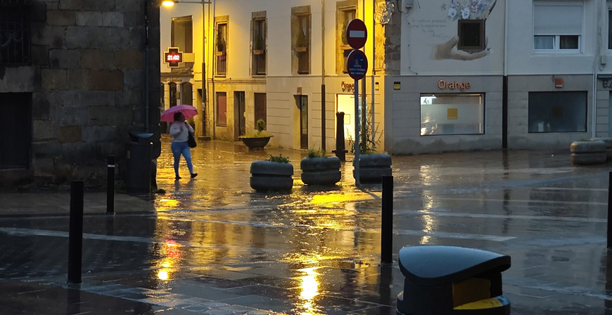 Campoo, en aviso naranja por lluvia