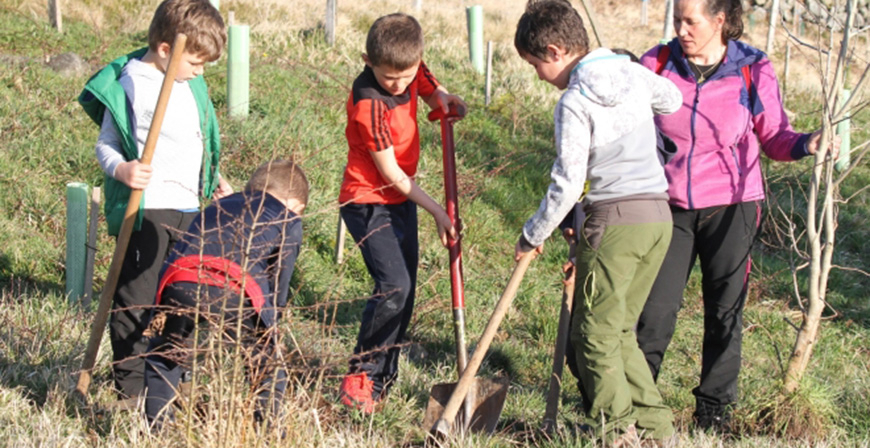 Campoo de Yuso celebra el 'Da del rbol' regalando ejemplares a los vecinos