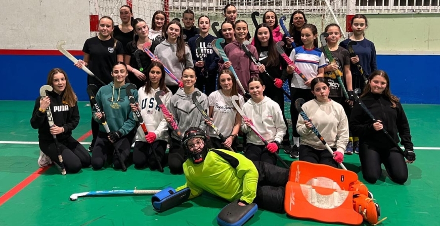 La campurriana Marina Barriuso, portera de la Seleccin Cntabra de Hockey, subcampeona de Espaa