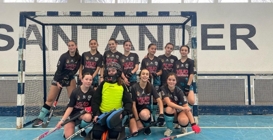 La campurriana Marina Barriuso, portera de la Seleccin Cntabra de Hockey, subcampeona de Espaa