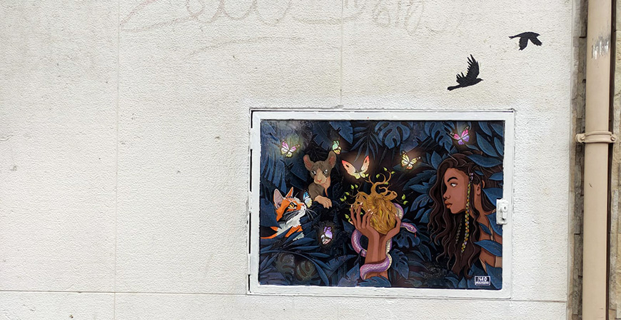 El campurriano Nando Moutinho participa en la muestra colectiva de arte urbano 'Terrenal'