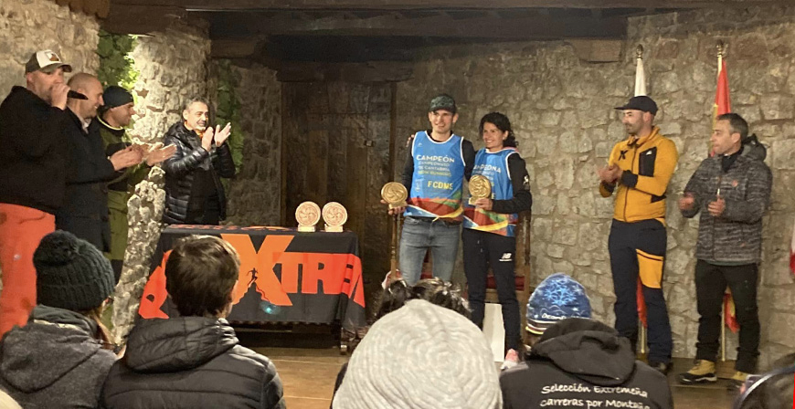 El campurriano Vctor Garca, campen de Cantabria de Snow Running