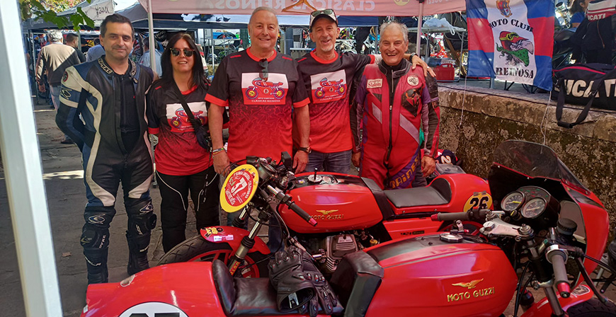 Los campurrianos arropan al equipo Motos Clsicas Reinosa en la III Subida Unquera-Colombres