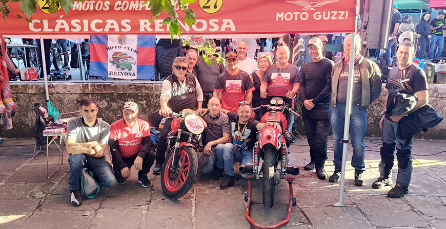 Los campurrianos arropan al equipo Motos Clsicas Reinosa en la III Subida Unquera-Colombres
