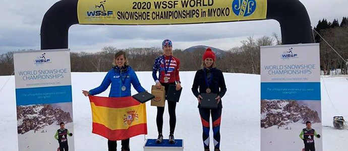 Los campurrianos Roberto Ruiz y Luca Ibez triunfan en el Mundial de raquetas de nieve de Japn