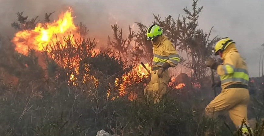 Cantabria activa el nivel 2 del Plan de Incendios Forestales y moviliza a la UME