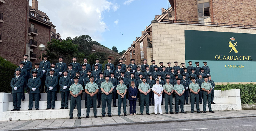 Cantabria incorpora 90 nuevos efectivos de la Guardia Civil