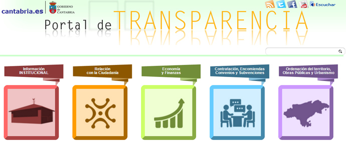 Cantabria pone en marcha un nuevo portal de Transparencia