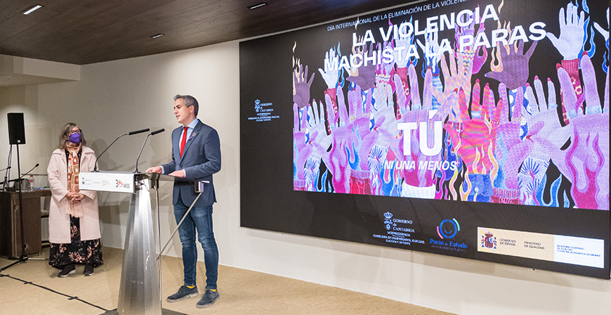 Cantabria presenta la campaa 'La violencia machista la paras t' centrada en la juventud y el uso de las redes sociales