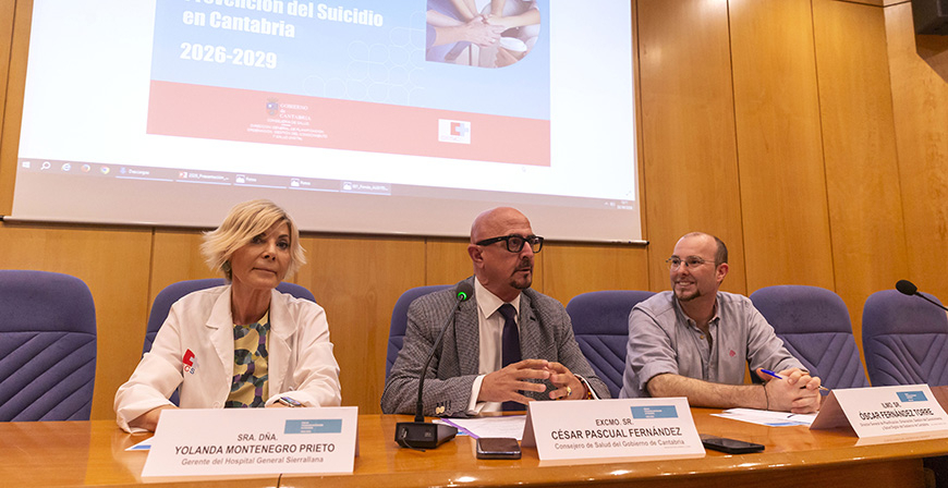 Cantabria  presenta el Plan de Prevenci�n del Suicidio 2026-2029 para reforzar la detecci�n precoz y la implicaci�n de toda la sociedad