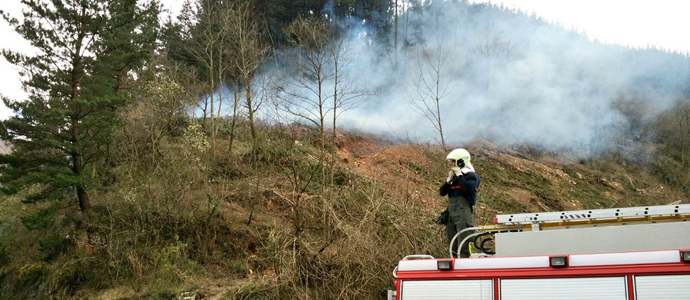 Cantabria tiene activos seis incendios forestales
