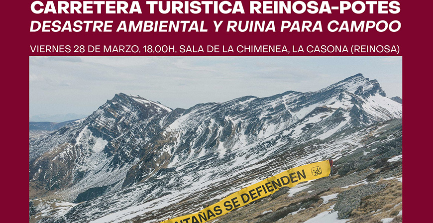 Cantabristas organiza este viernes una conferencia en La Casona sobre el proyecto de la carretera Reinosa-Potes
