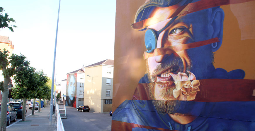 El carcter 'Pirata' aborda la Galera Vertical de Reinosa