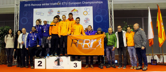 Carlos Nieto, campen absoluto de Cantabria de Triatln de Invierno