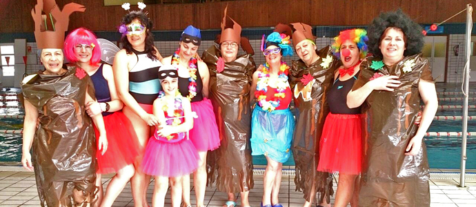 Carnaval en la piscina