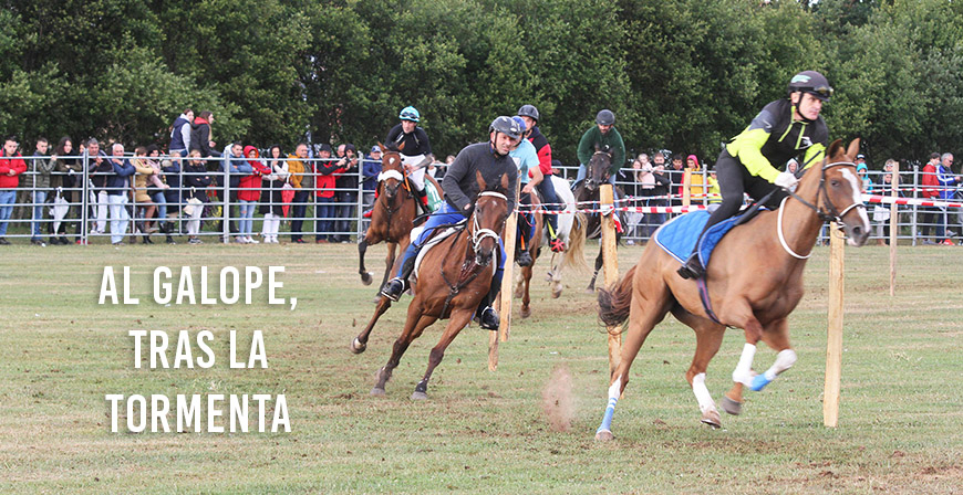 Carrera de caballos en Requejo