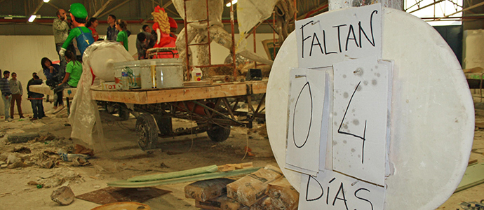 La carrozas de San Mateo 2015 entran en su recta final