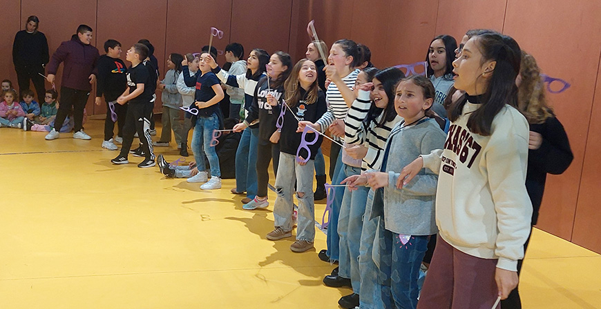 El CEIP Alto Ebro tambin se sum al 25N