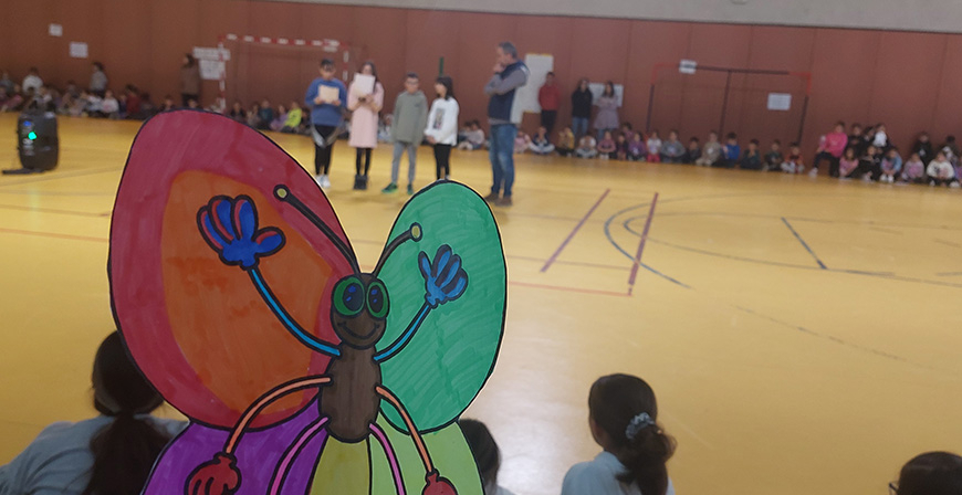 El CEIP Alto Ebro tambin se sum al 25N