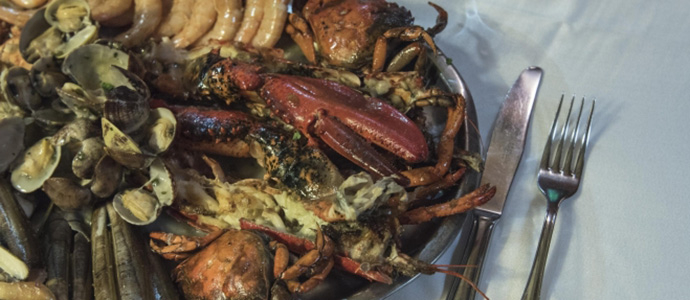 Celebra San Valentn con una mariscada en el San Roque