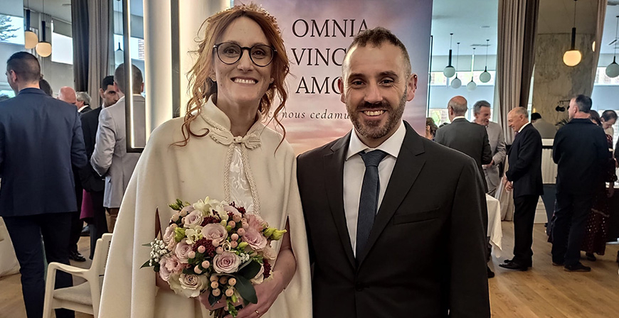 Celia Macho y Miguel ngel Ruiz festejan su matrimonio