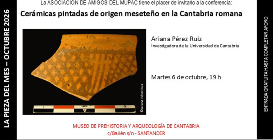 Las cer�micas pintadas de origen mesete�o en la Cantabria romana pieza del mes del MUPAC