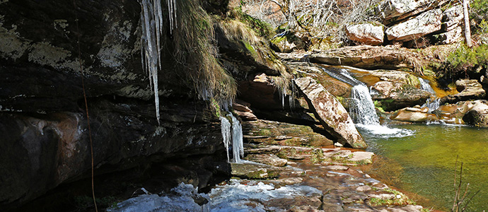 Las Cervalizas, hielo y agua
