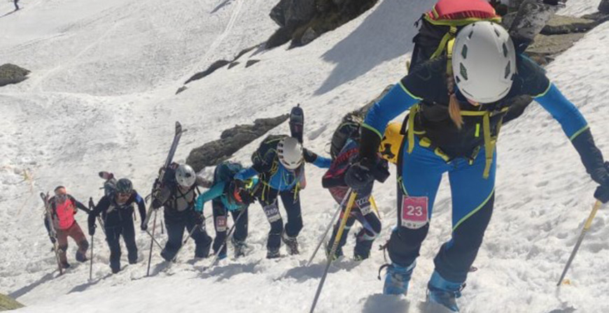 Claudia Gutirrez y Manuel Merillas conquistan de nuevo la Ski Race Herradura de Campoo