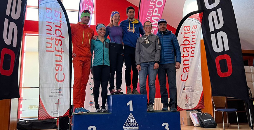 Claudia Gutiérrez y Manuel Merillas conquistan de nuevo la Ski Race Herradura de Campoo