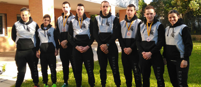 El Club de Lucha Esparta regresa de Sevilla con cuatro medallas