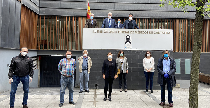 El Colegio de Mdicos de Cantabria homenajea a los cerca de 50 facultativos fallecidos en Espaa por el Covid-19