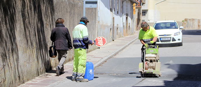 Comienza el bacheo de los viales de Reinosa