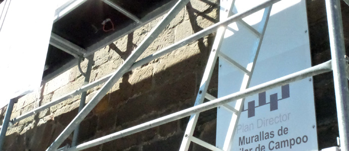  Comienza la intervencin en la Puerta de Reinosa de Aguilar de Campoo