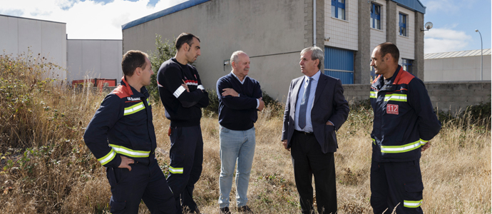 Comienza la mejora y ampliacin del parque de bomberos del 112 en Reinosa