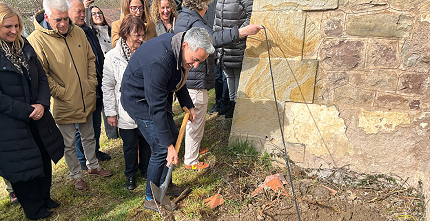 Comienzan las obras de rehabilitacin de las antiguas escuelas y de la casa del maestro de Fontibre