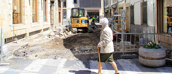 Comienza la peatonalizacin de la travesa de La Nevera y la calle brego