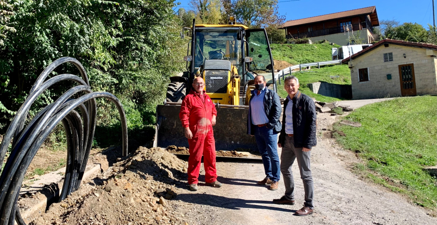 Comienza la renovacin de la red de agua potable en Horna de Ebro