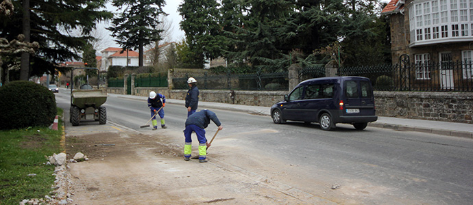 Comienza la reparacin de los socavones de la Avenida Castilla