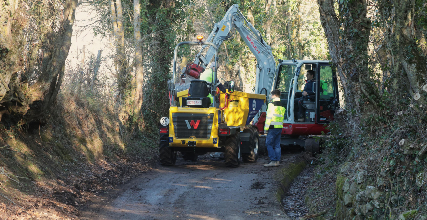 Comienzan en Monegro las obras de mejora del acceso a la ermita de Las Nieves