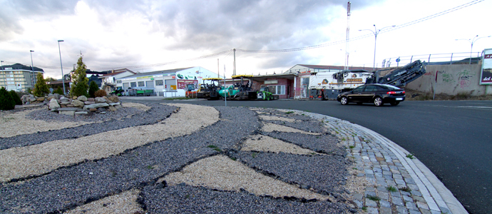 Comienzan los trabajos de mejora de las rotondas de acceso a la A-67, en Reinosa