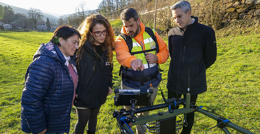 Comienzan los trabajos de prospeccin para la localizacin de una fosa de la Guerra Civil en Anievas