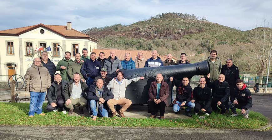 Los compa�eros de la Acer�a de RF&C celebran su comida de Navidad
