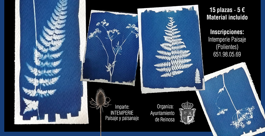 La Concejala de Medio Ambiente organiza un taller de Cianotipia en Reinosa