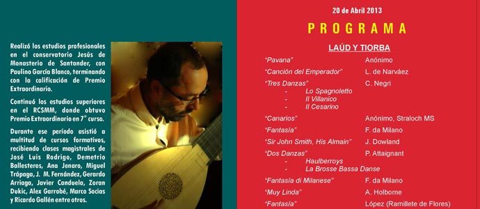Concierto de lad renacentista y tiorba en el Castillo de Argeso 