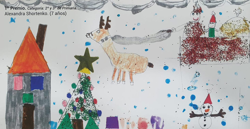 El Concurso escolar de postales navideas de Valderredible ya tiene ganadores