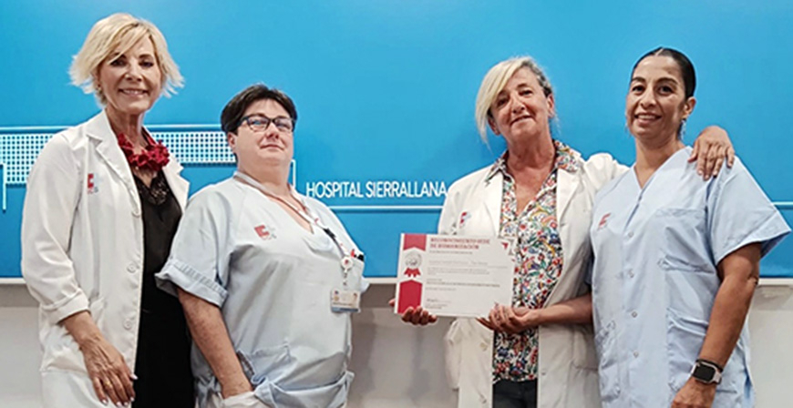 La consulta de estomaterapia de Sierrallana, reconocida por su excelencia en la atenci�n a las personas ostomizadas