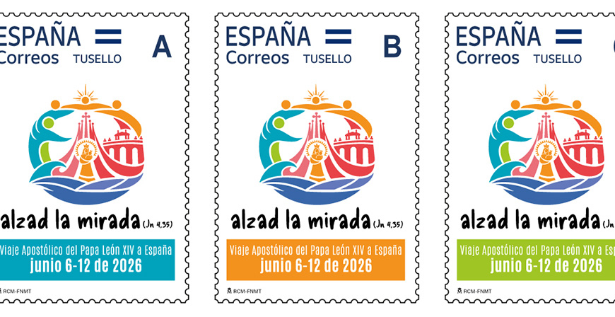 Correos emite sellos conmemorativos por la hist�rica visita del papa Le�n XIV a Espa�a  