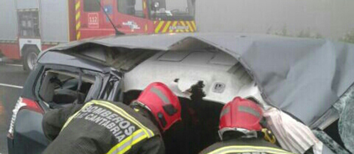 Cuatro heridos, uno grave, tras sufrir un accidente en el tnel de Lantueno